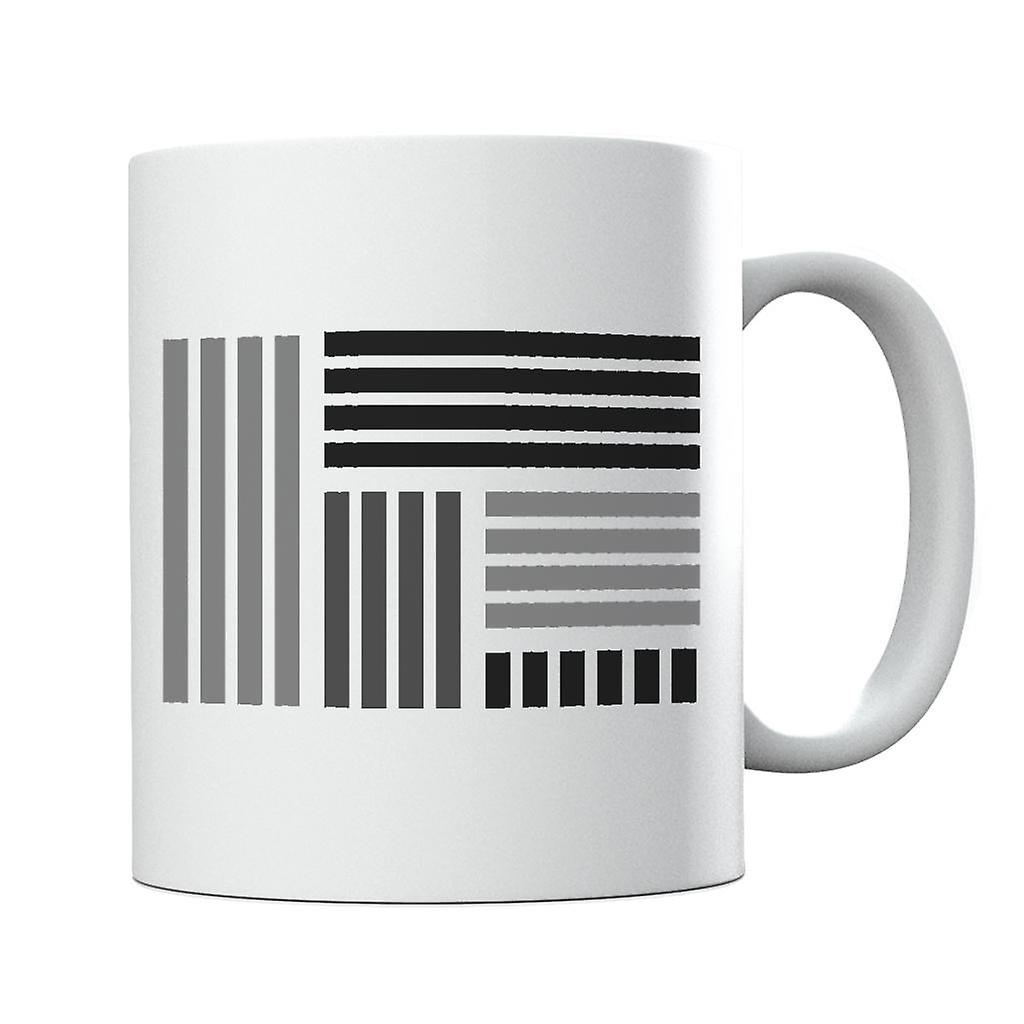 Geometric Shape Block Paving Pattern Mug
