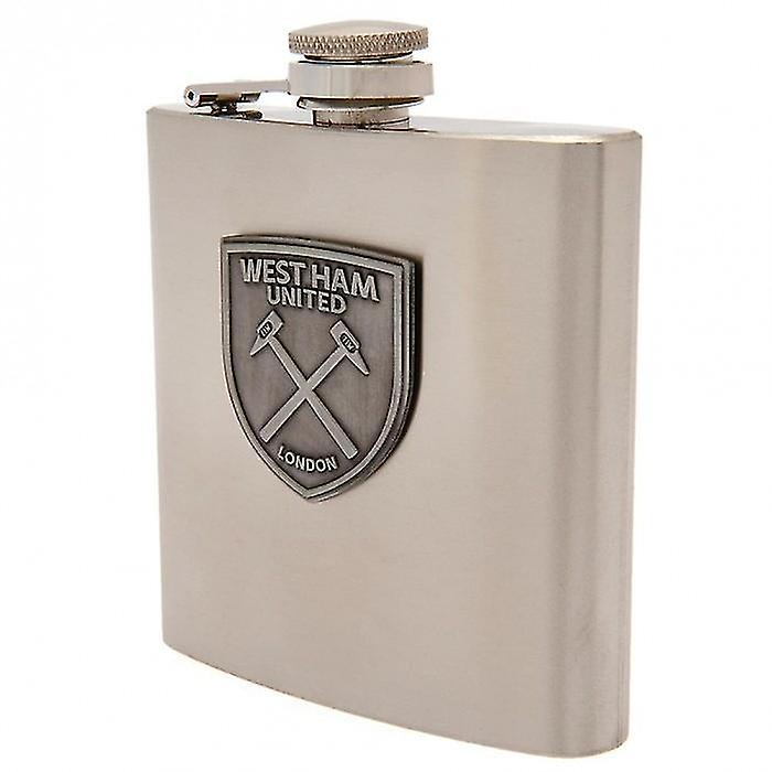 West Ham United FC Badge Hip Flask