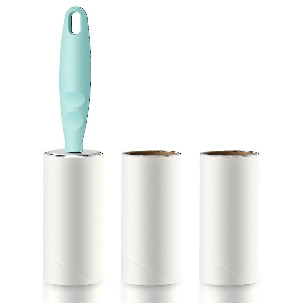 Lint Roller Refills Set, 180 Sheets Pet Hair Remover Lint Rollers (1 Handle With 3 Refills) Lint Remover Dog Cat Hair Remover
