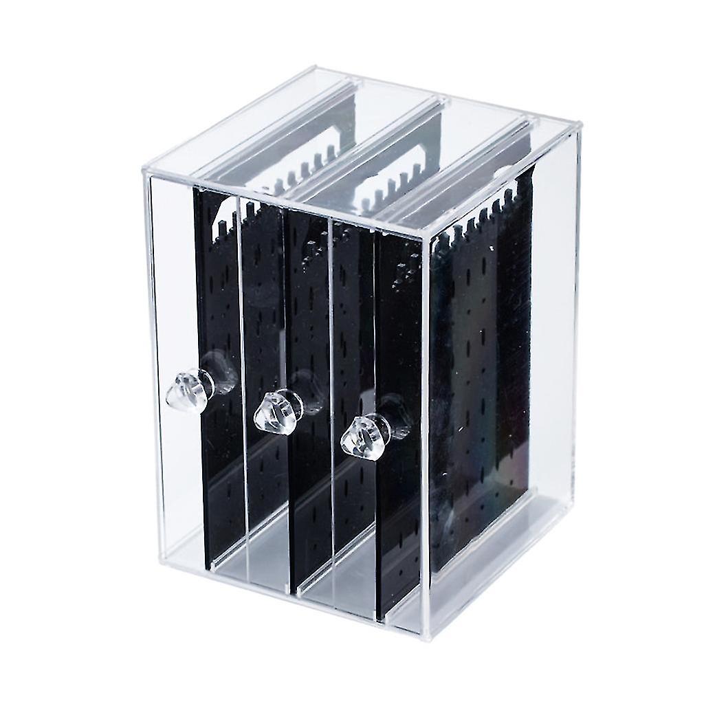 3-layers Transparent Jewelry Display Shelf Howing Shelf Earrings Display Stand