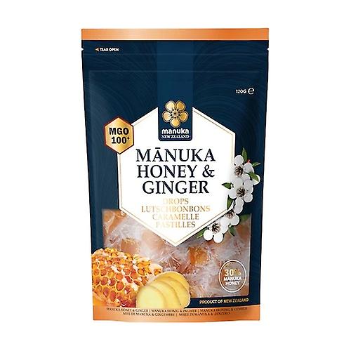 Manuka honey mgo 100+ 30%, ginger & isomalt candies 120g