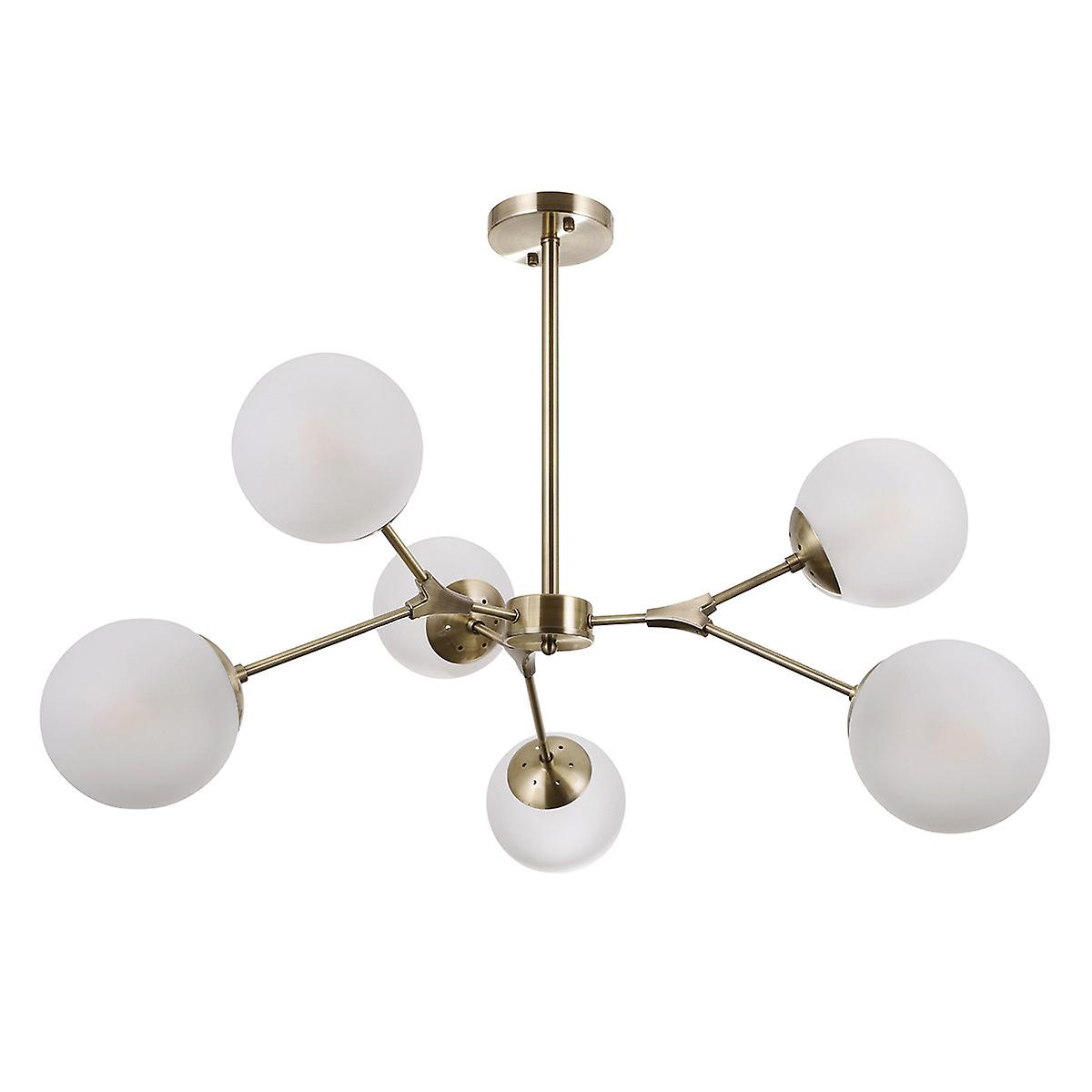 Italux Annes Modern 6 Light Globe Ceiling Light, E14