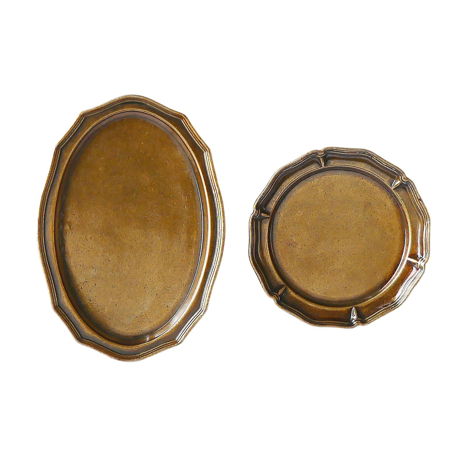 Realistic Kitchen Flatware Set for 1:6 Scale Blythe Dolls House Kitchen Item 2pcs Copper