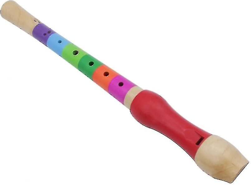 儿童长笛木制，轻便儿童录音机教育木制儿童录音机仪器