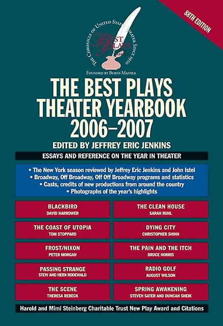 The Best Plays Theater Yearbook 20062007 Book