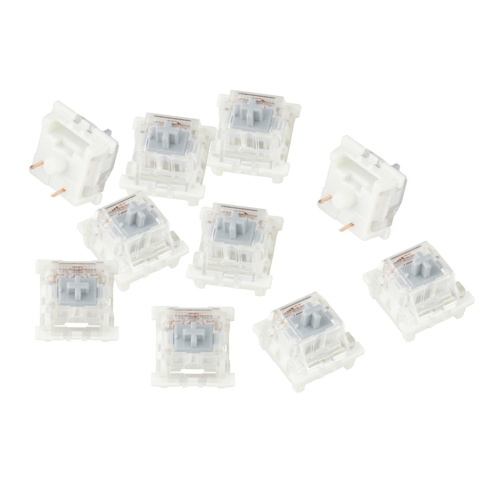 3Pin Mechanical Keyboard Switches RGB LED SMD Gaming for Keyboard Beginner Silent Gray