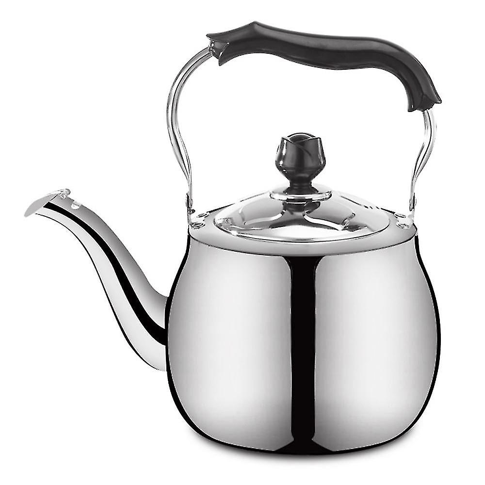 5L Stainless Steel Kettle, Can Whistle Large Capacity Heat Evenly Thickened Bottom Kettle