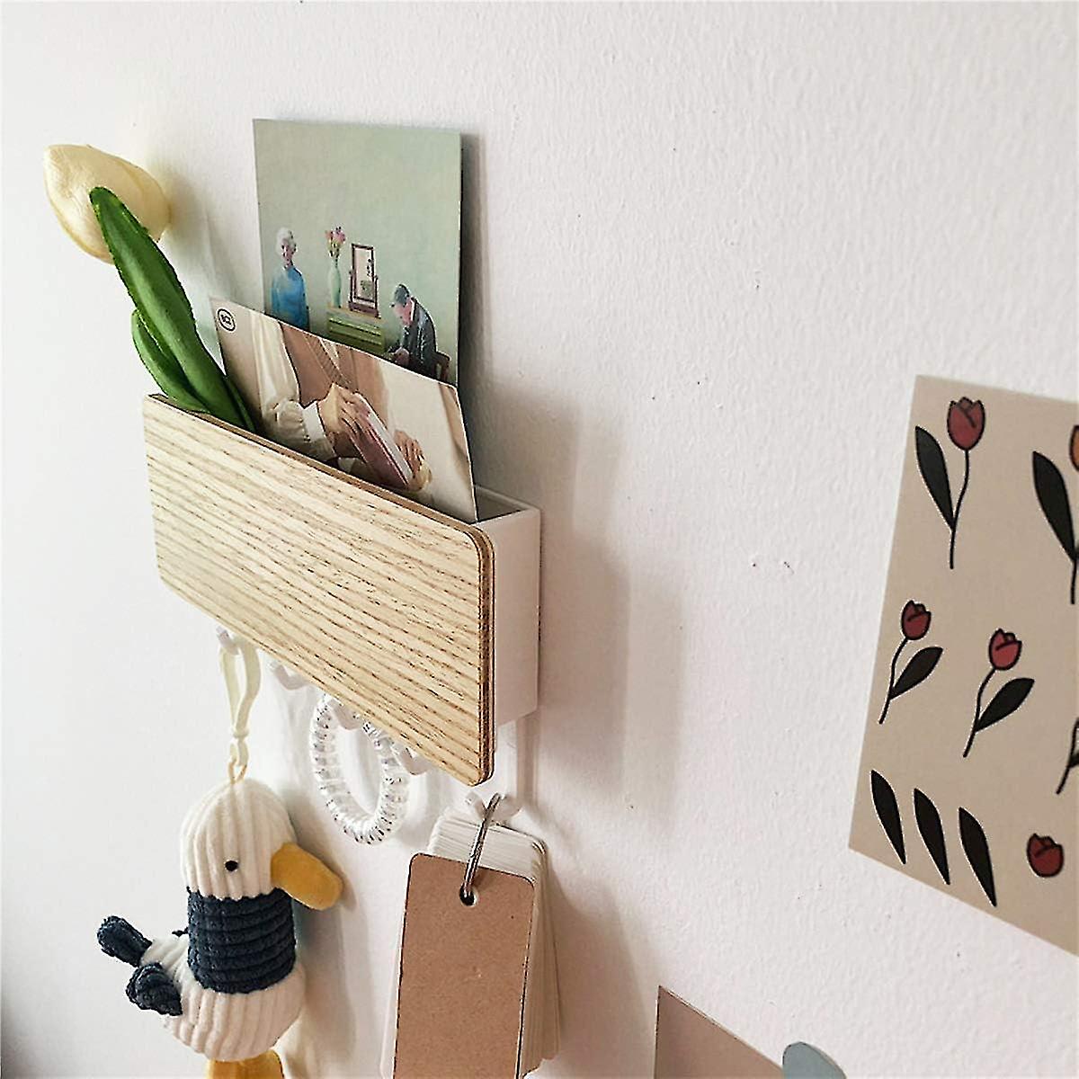 Wall Mounted Key Hook, Letter And Key Holder, Organizer, Wall Mounted, With 5 Key Hooks