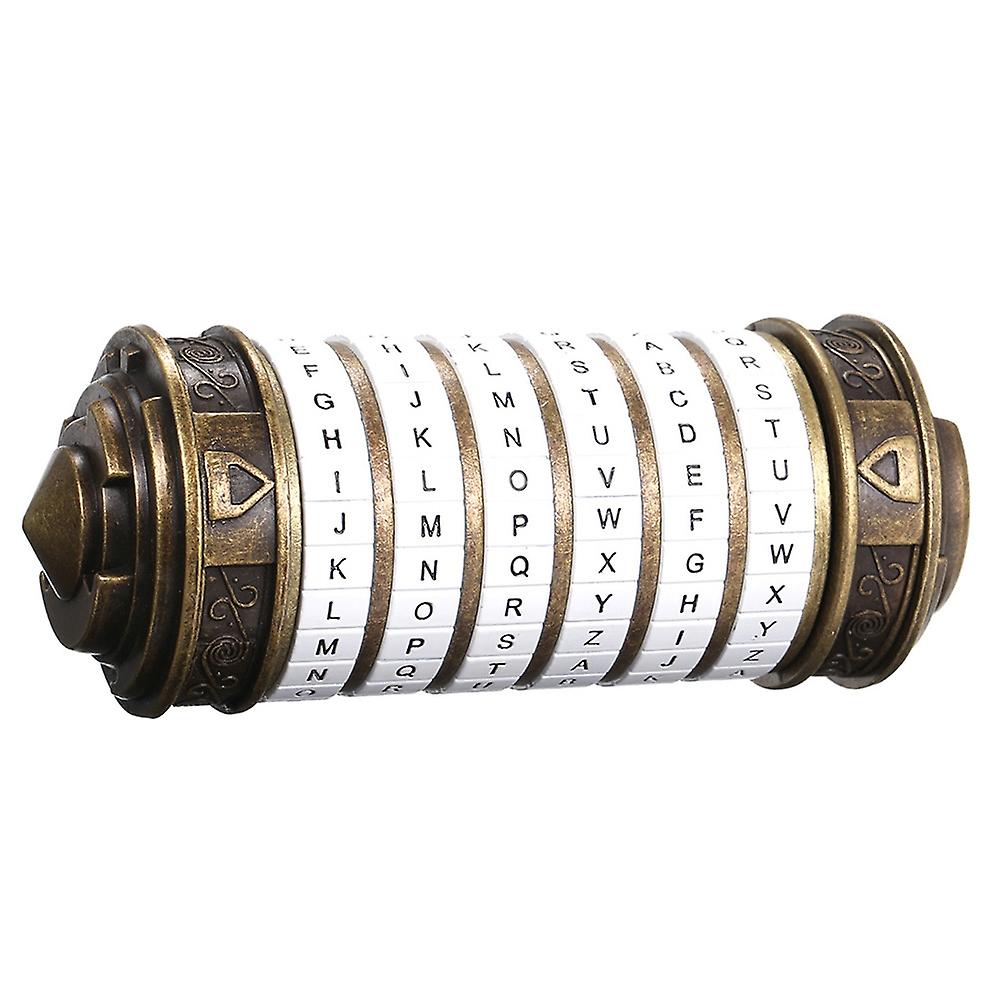 Retro Birthday Valentine Gift Box Cylinder Lockbox Da Vinci Code Alphabet Locks