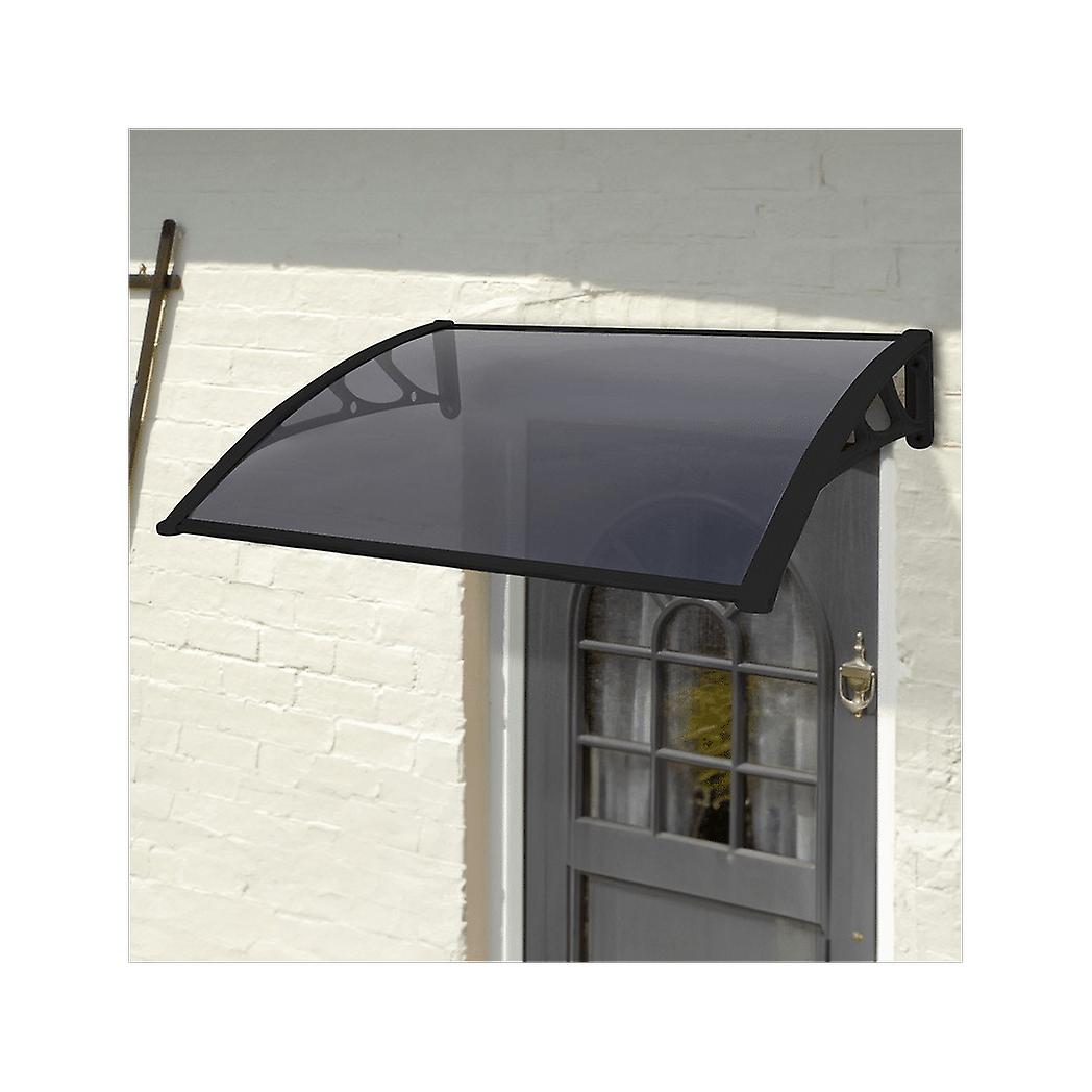 1m Tinted Door Canopy - Black