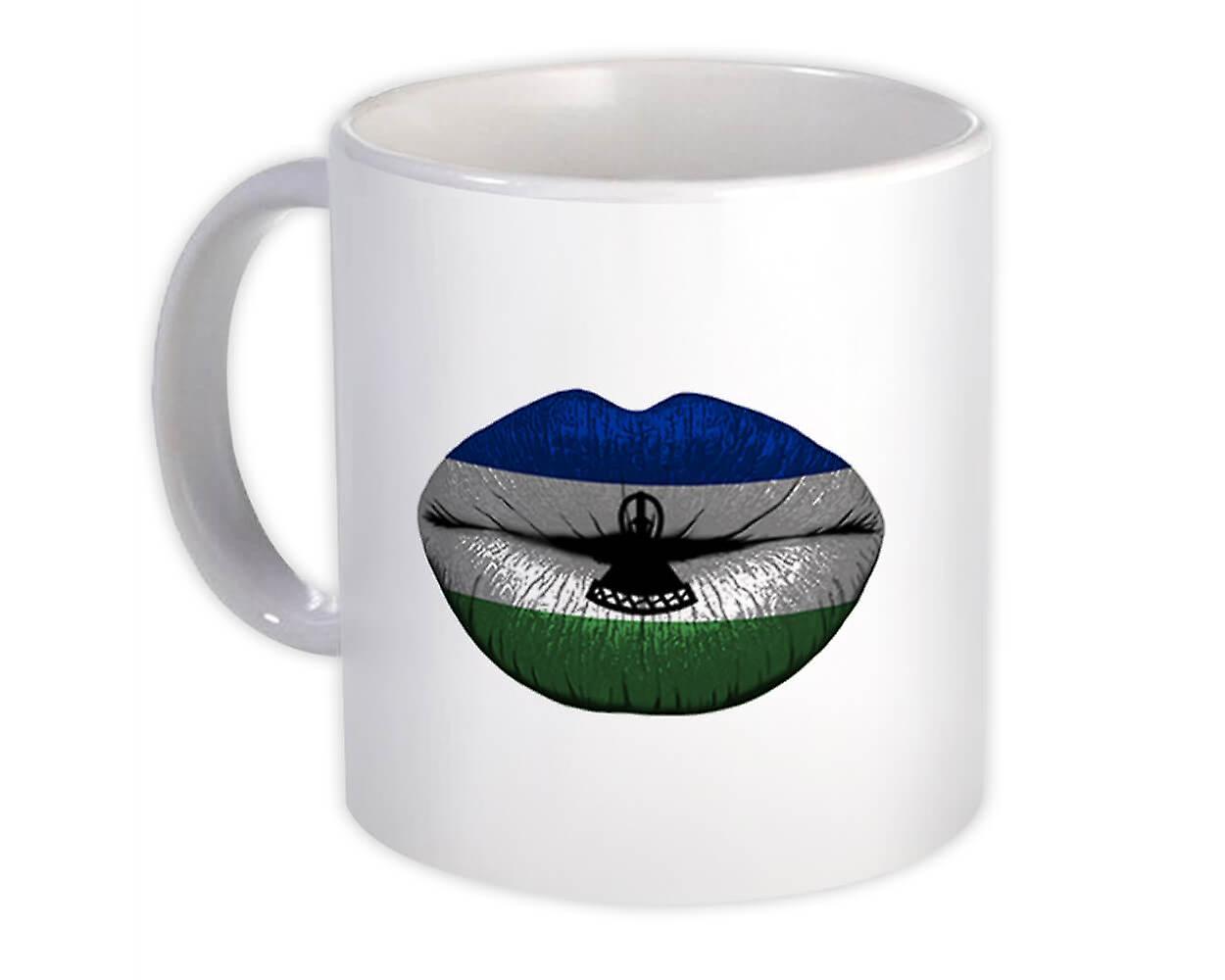 Gift Mug: Lips Lesotho Flag Expat