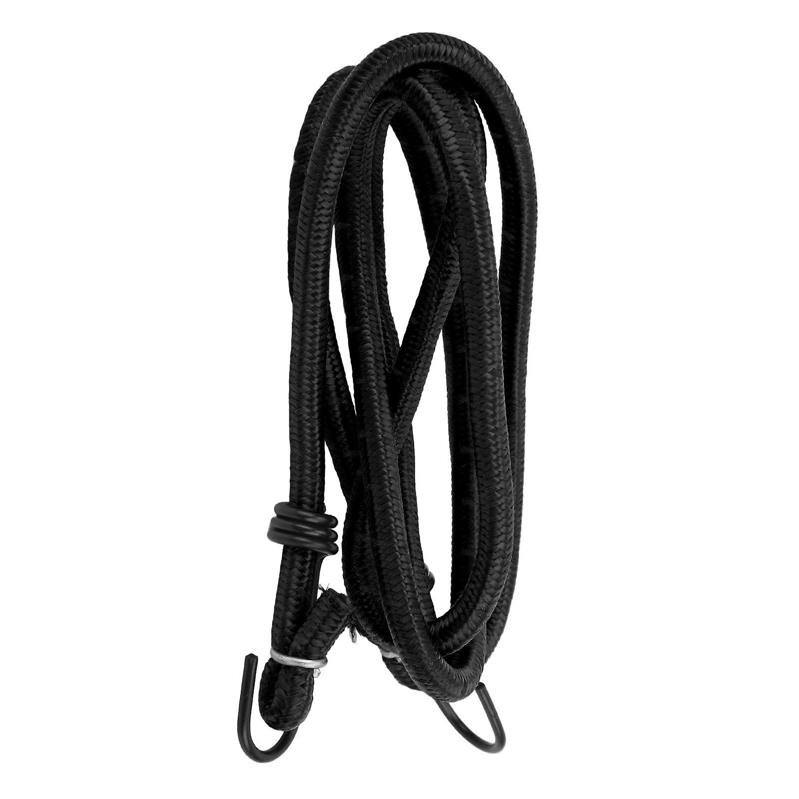Bungee Cords with Hooks Elastic Rubber Rubber Bungee Cordswith Hookss Straps for Bike Luggage Rack CampingBlack