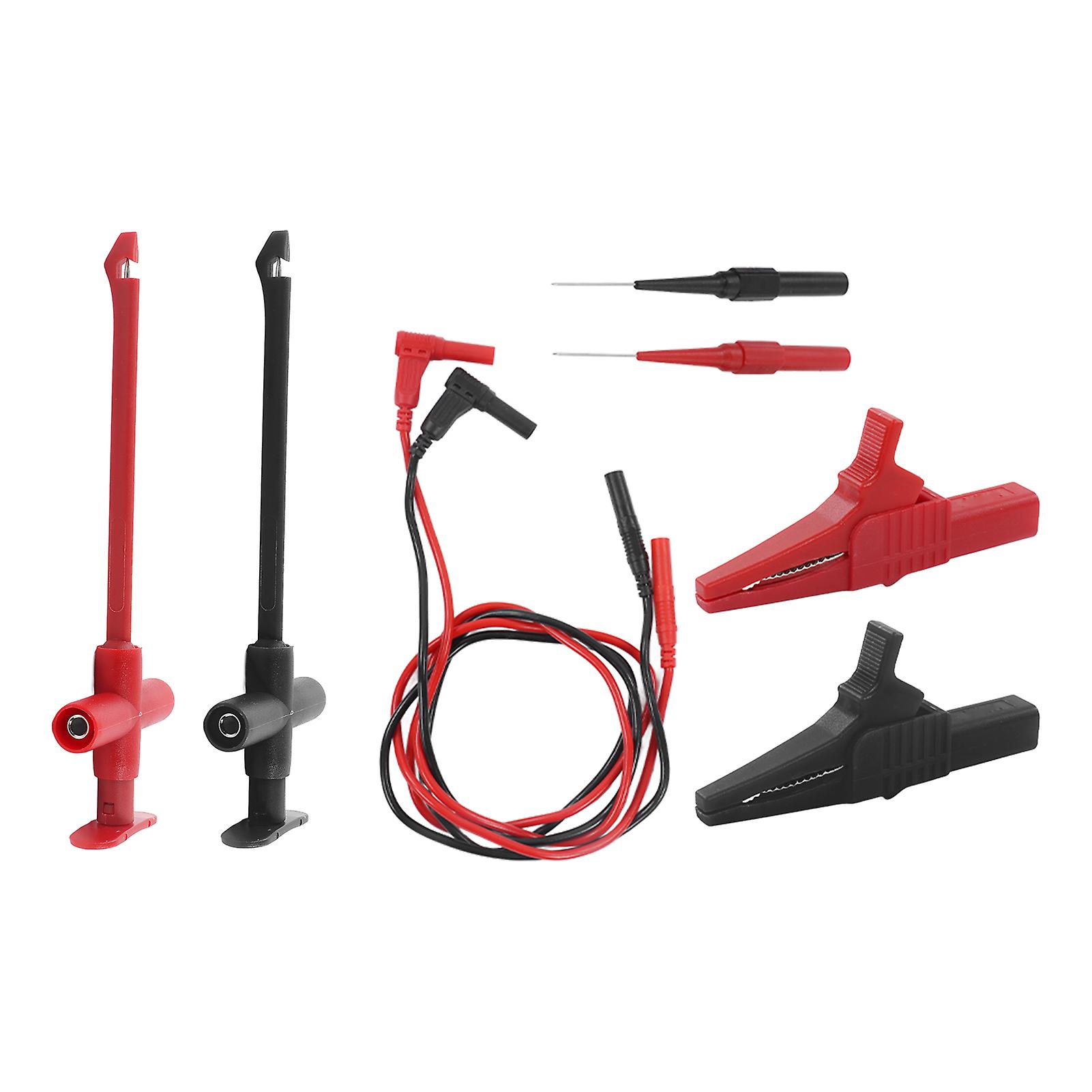 Test Probes Leads Brass PVC PA Multimeter Testing Leads Kit 30VAC‑60VDC Maximum 19A