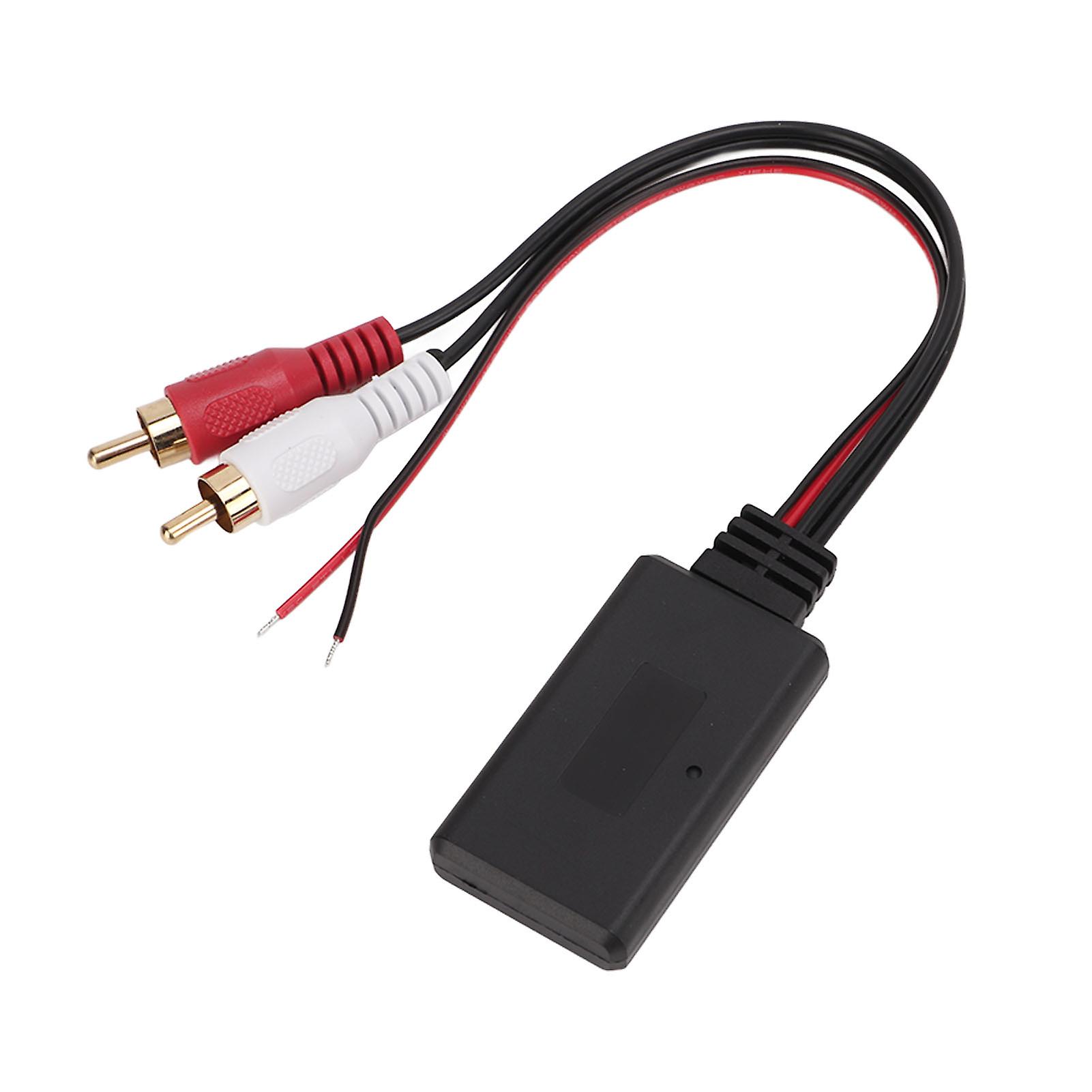 Universal Car Bluetooth Wireless Module RCA AUX Adapter Heat Resistant ABS for Alpine Audio Systems Compatible
