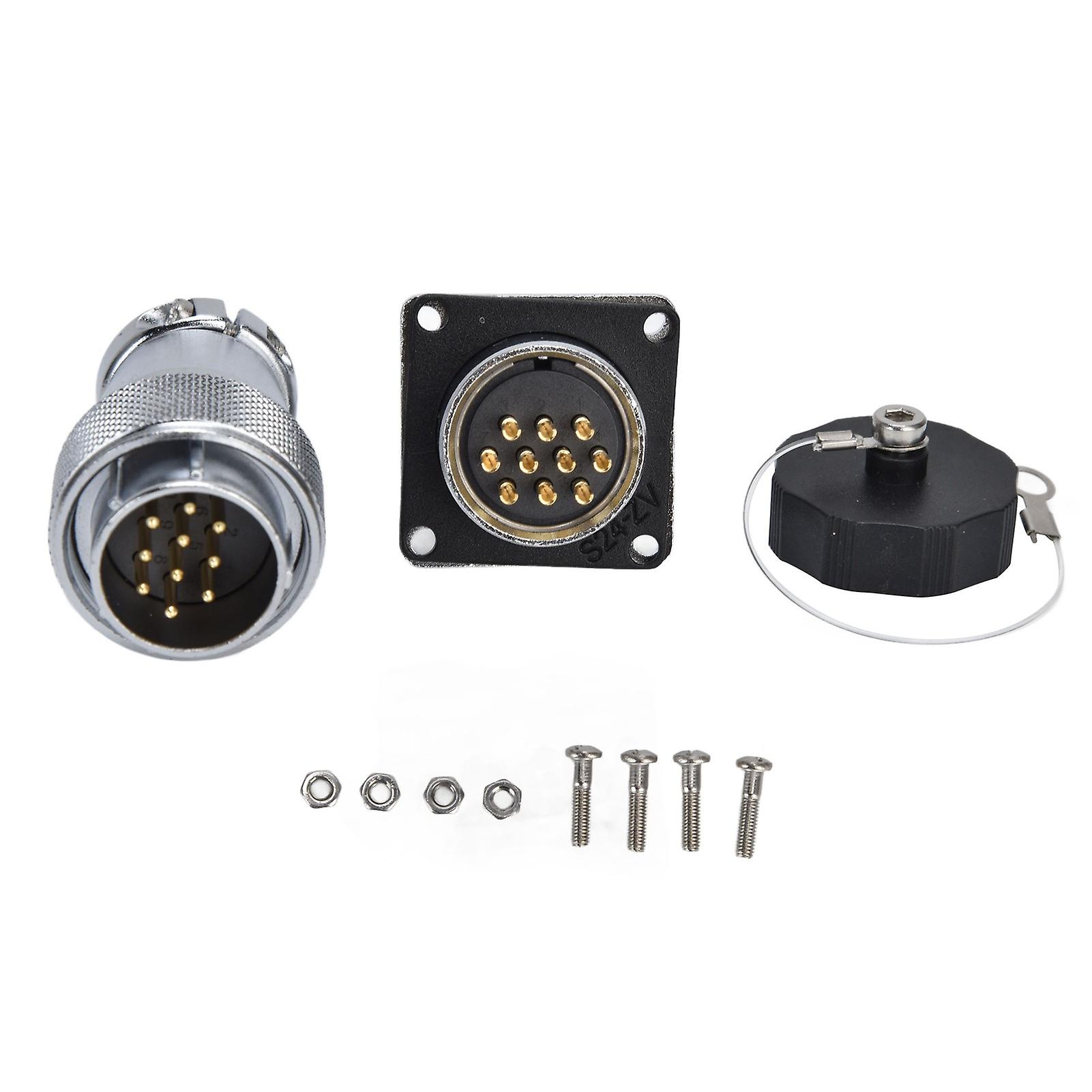 500V WS24 Aviation Plug Connector, Waterproof Aviation Plug Power Connector