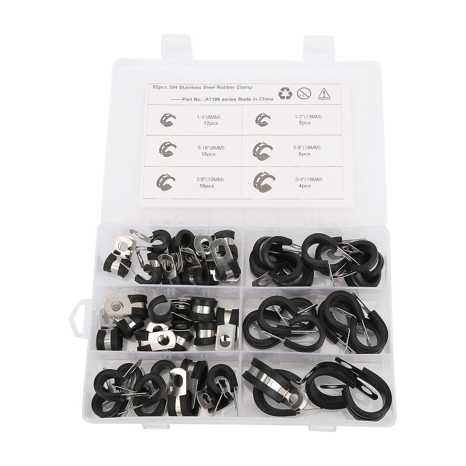 Cable Clamp, Assortment Kit, Stainless Steel