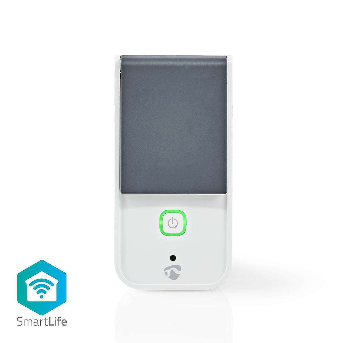 SmartLife Smart Plug | Wi-Fi | IP44 | Current Meter | 3680 W | Grounded Plug / Type F (CEE 7/7) | -30