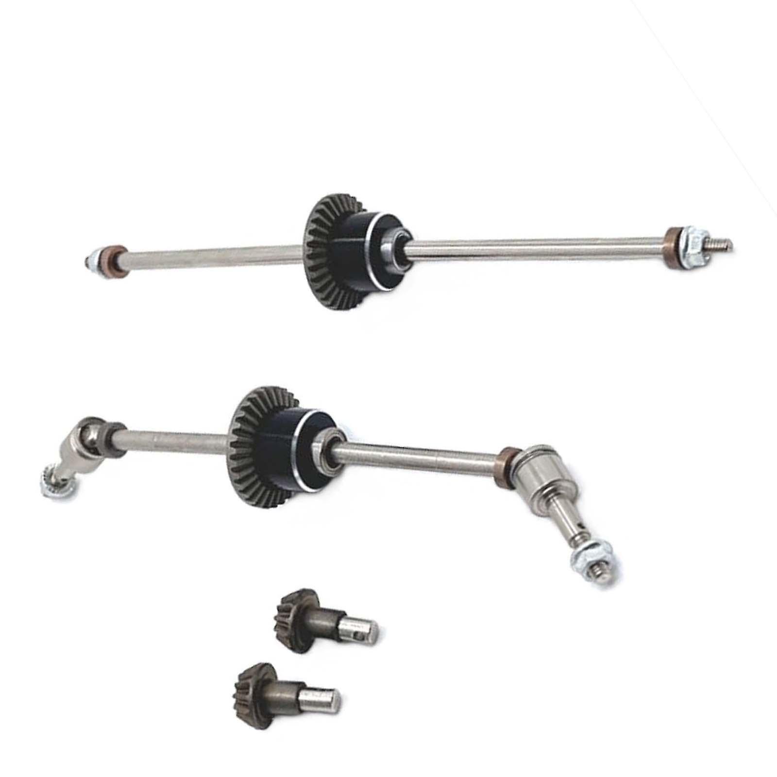 2x RC Front Rear Axle Differential Set Spare Parts Metal Strong CVD Drive Shaft Accessories for MN86S 1/12 Remote Control Car