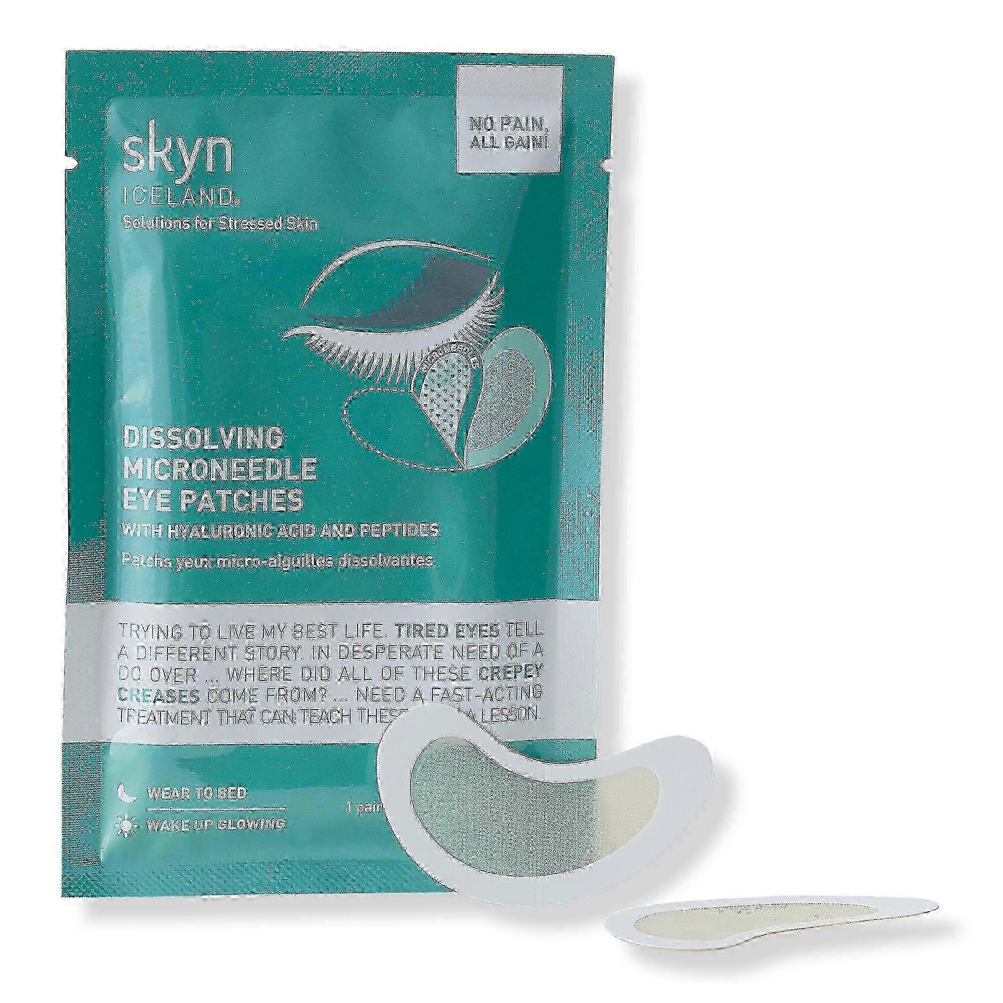 Skyn Iceland 含透明质酸和肽的溶解微针眼贴，1 对