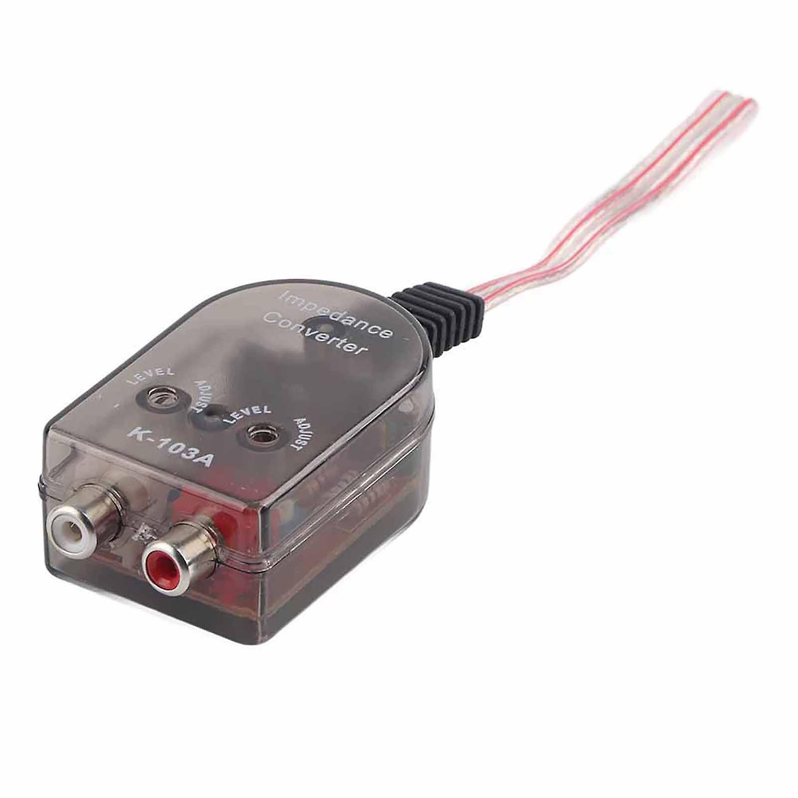Rankomu Car Stero Adjustable Speaker High To Low RCA Line o Impedance Converter