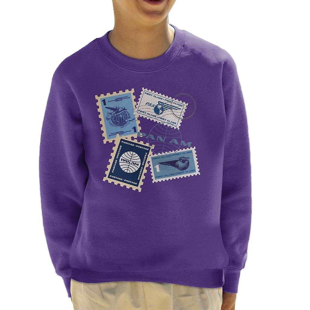 Pan Am Postage Stamps Montage Kid's Sweatshirt
