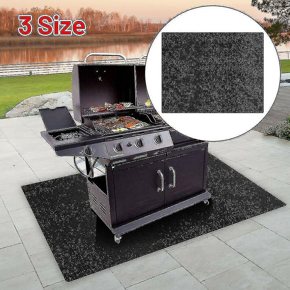 Barbecue Bbq Grill Gas Splatter Mat Pad Deck Floor Protection Fire Resistant