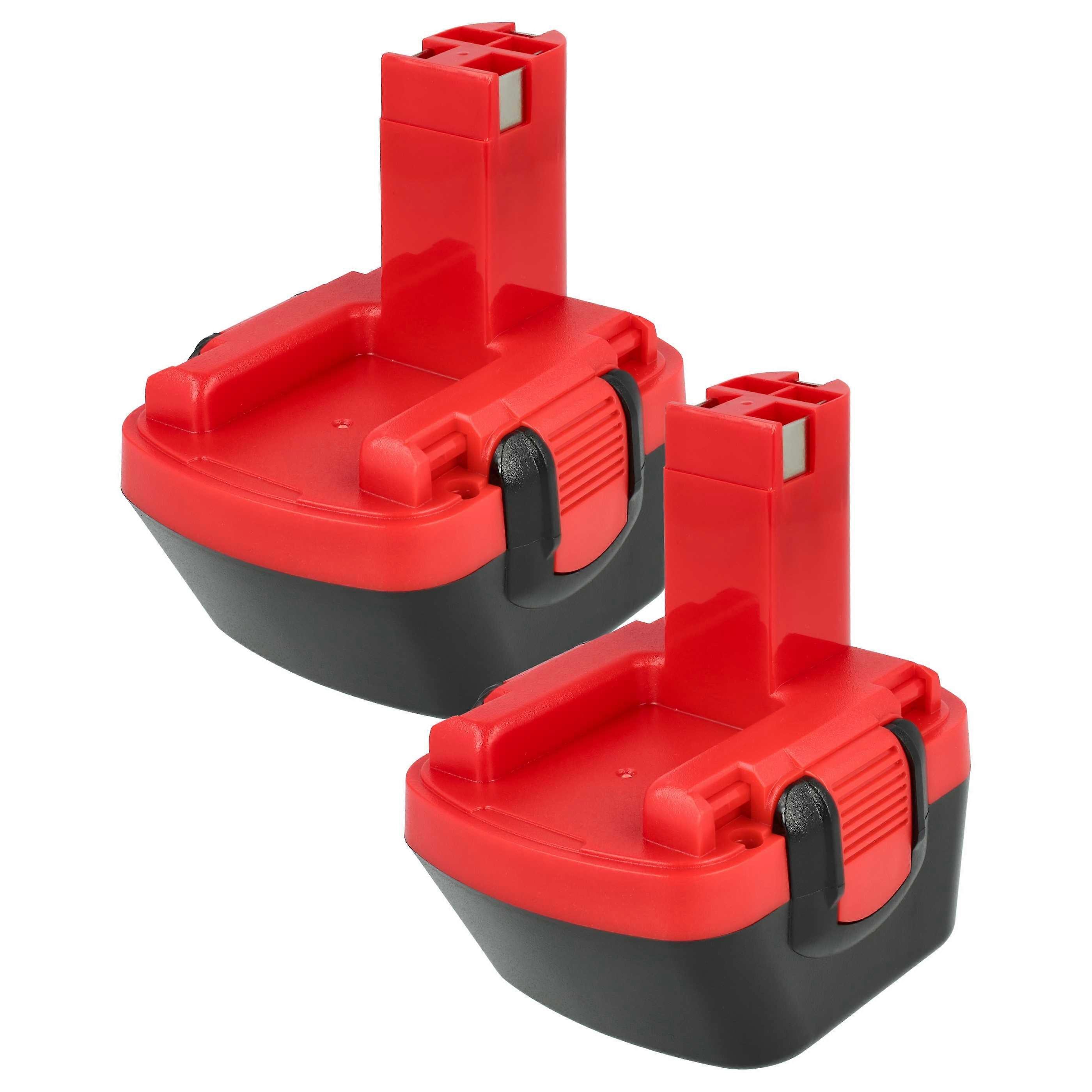 EXTENSILO 2x akkumulátor kompatibilis a Bosch JAN-55, PSR 12VE, PSR 12, PAG 12, PSB 12 VE-2 szerszámmal (3300 mAh, NiMH, 12 V)