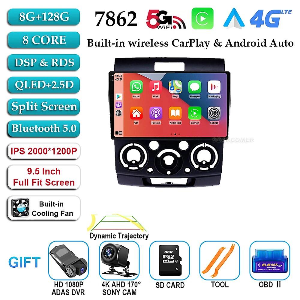 Car Stereo For Ford Everest Ranger Mazda Bt50 Bt-50 2006-2011 Android 13 Radio Screen Multimedia Player Autoradio Head Unit