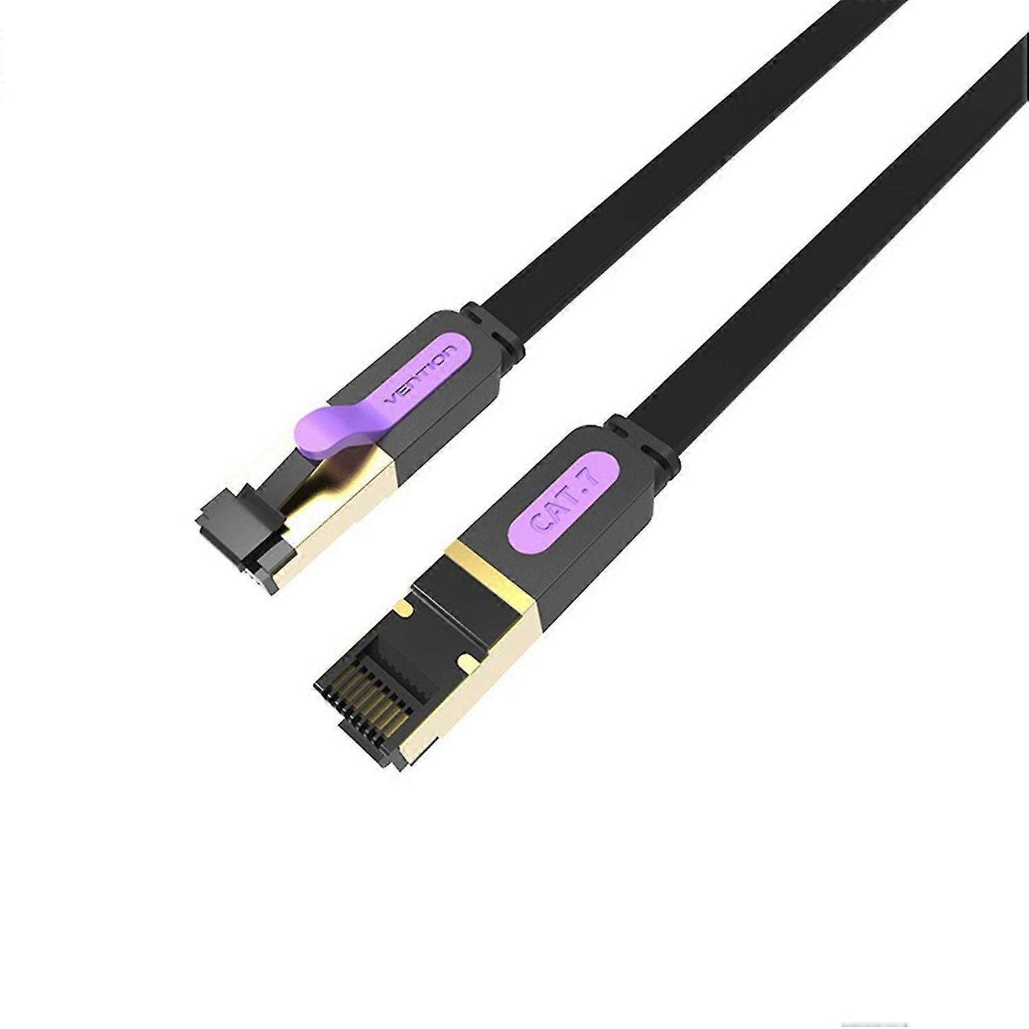 CAT 7 Ethernet Cable Flat Wire Shielding Stable Output Internet Connection 10Gbps Computer Router RJ