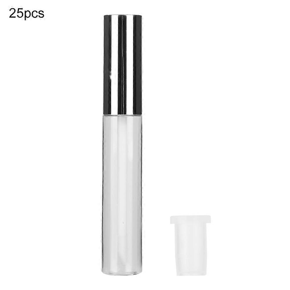 25pcs 10ml Empty Clear Lipgloss Bottle Tube Makeup Cosmetics Refillable Bottle Eyelash Growth Liquid Container