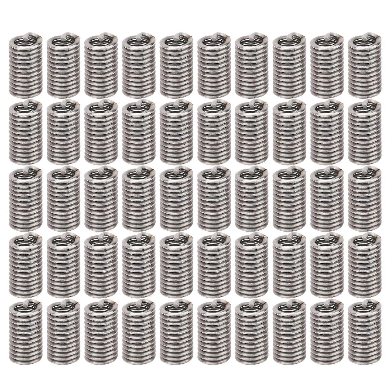 50pcs Wire Thread Insert Stainless Steel Bushing Screw Hole Repair Socket Kit Us Units 5403d