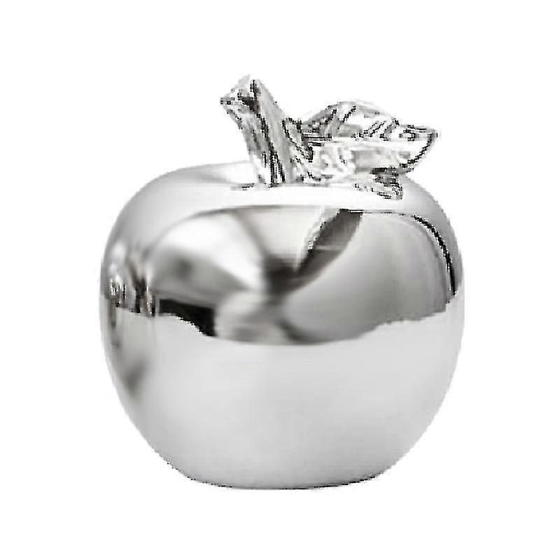 セラミックアップルオーナメントオーナメント小道具ホームデコレーションシルバー