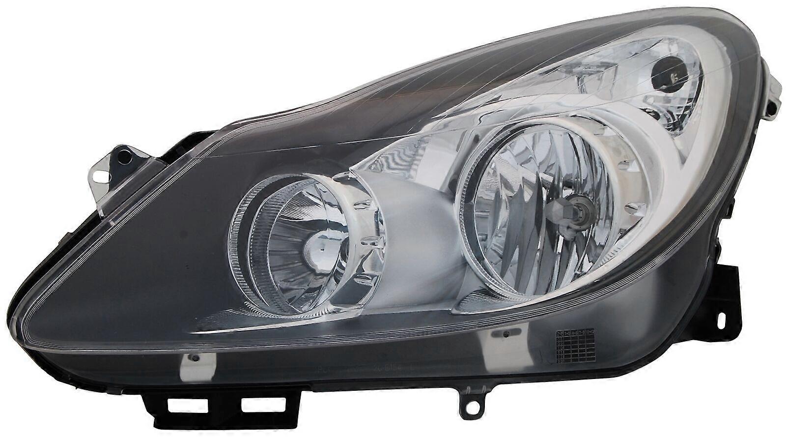 Scheinwerfer links fr Opel Corsa D 2006~2011 H1 H7 + LWR Stellmotor Schwarz NO.36623