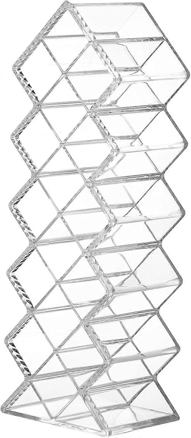 16 Grids Lipsticks Holder - Clear Acrylic Lipgloss Lipstick Organizer and Storage Display Case for Lip Gloss, Lipstick Tubes,Stackable