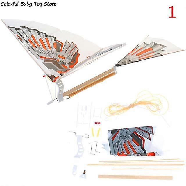 DIY 18Inches Eagle Fiber Imitate Birds Assembly Flapping Wing Flight Model Aircraft Plane Toy