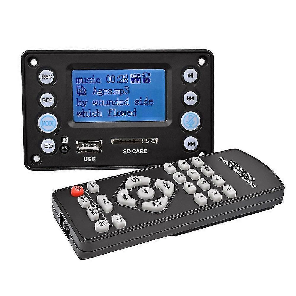 5v lcd mp3 decoder dac bluetooth audio receiver ape flac wma wav decoder support recording radio lyrics display