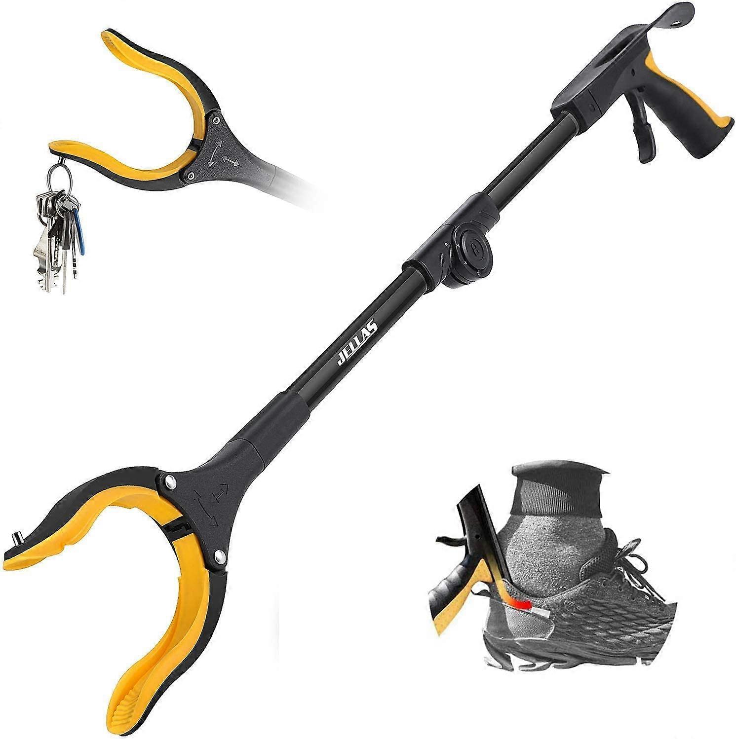 Scavenger Tools, 0 - 180 Tilt Arm, 90 Rotating Head, 80 Folding Claw With Magnetic Tips For Scavenging Litter, Litter Scoop, Extension Arm