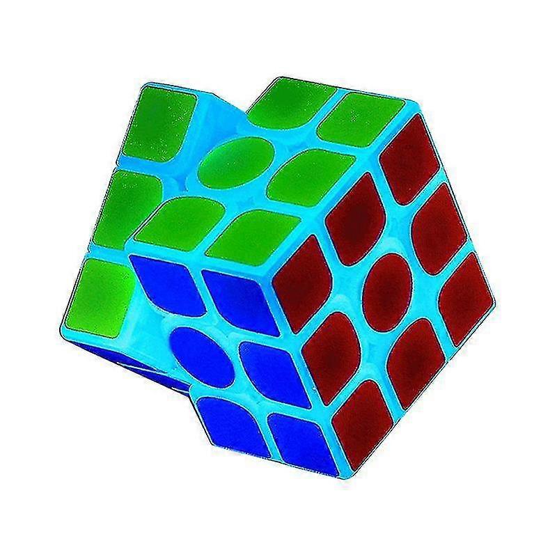 3x3 Glow In The Dark Magic Speed Cube 3d Brain Rune Iq Puzzle Para Niños Y Adultos