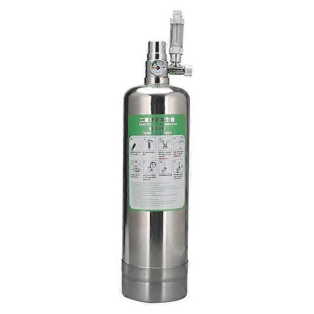 Système d’aquarium 1/2L Système de générateur de cidre de CO2 en acier inoxydable Kit de réacteur de dioxyde de carbone pour poisson végétal