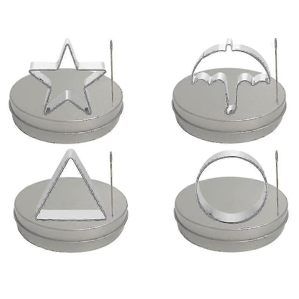 Dalgona Korean Candy Making Tools Set Stainless Steel Sugar Pie Game For Ppopgi Making Tool 4 Piece