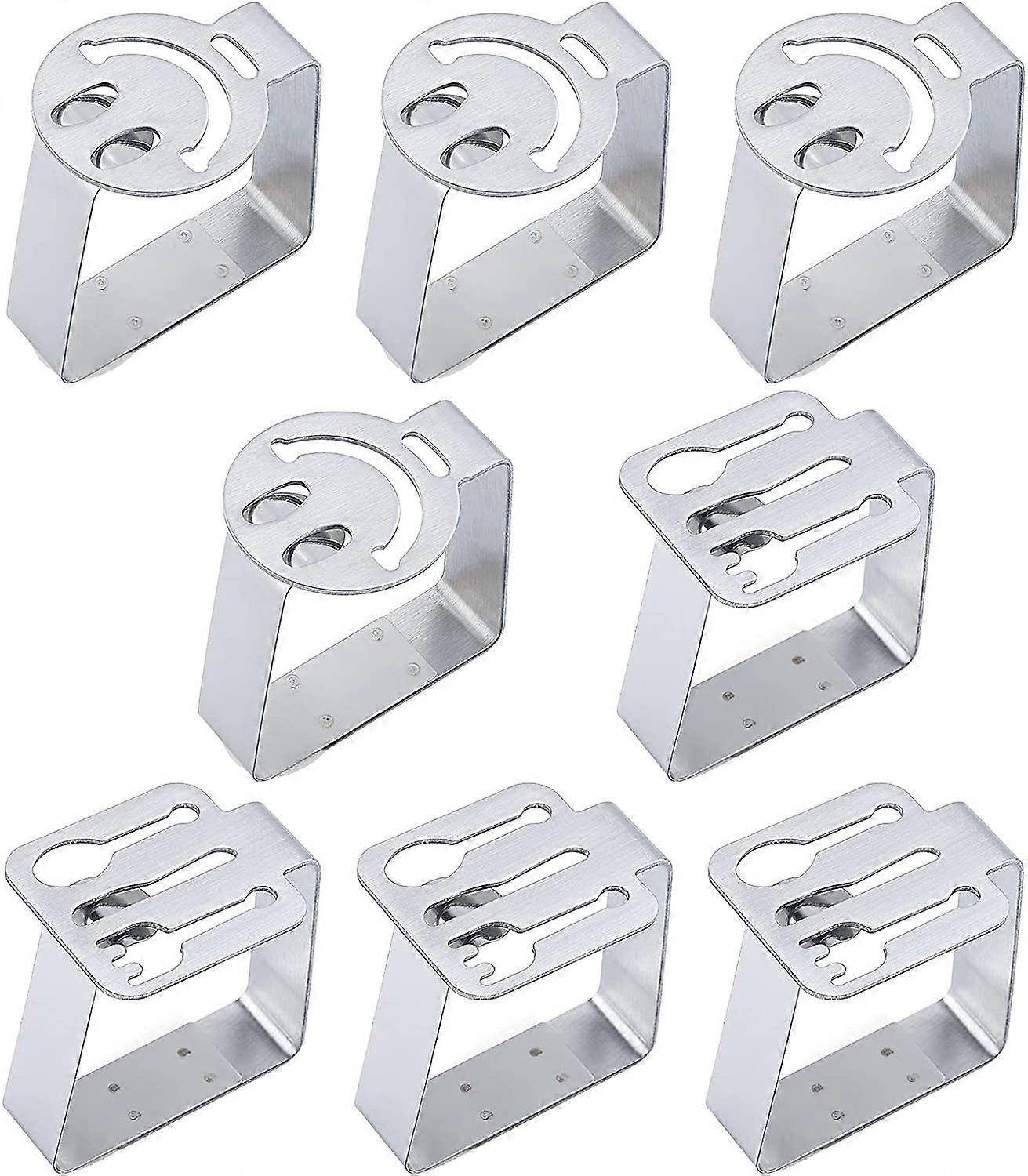 8-piece stainless steel tablecloth clip, adjustable