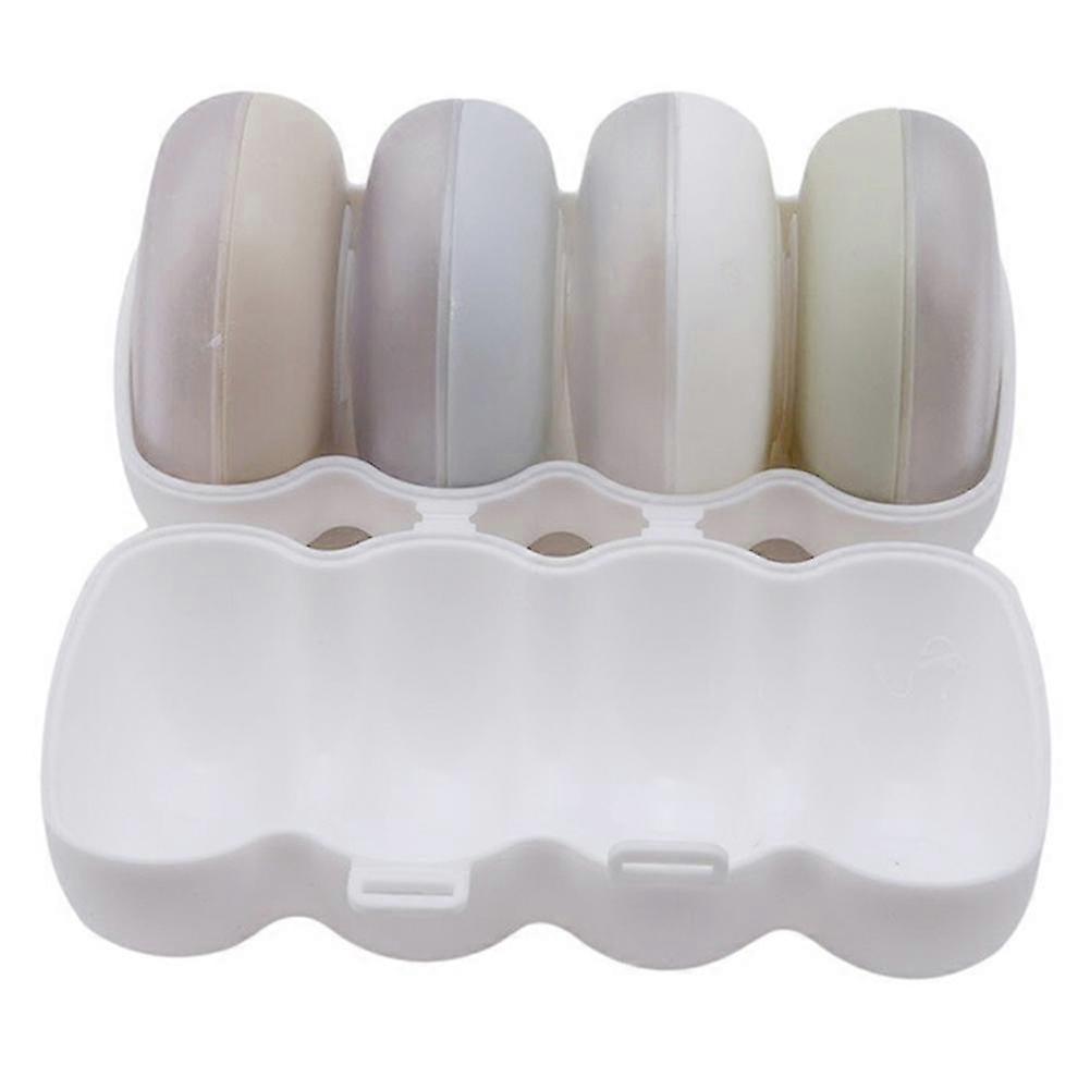 Portable Travel Bottles Set 4-in-1 Shampoo Lotion Soap Containers Dispenser Set With