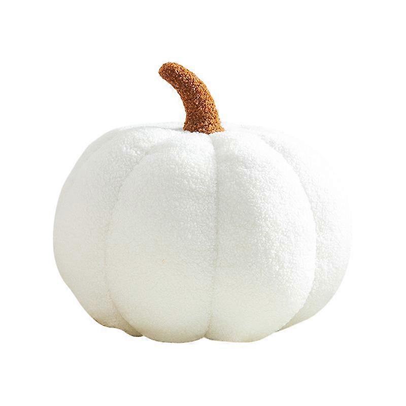 Realistic Pumpkin Pillow, Halloween Home Decoration, PP Cotton, White