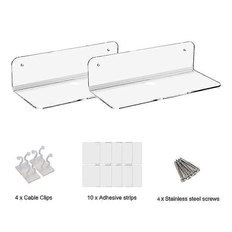 2pcs Wall Storage Rack, Acrylic Speaker Storage Rack