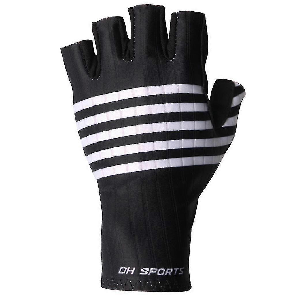 Nylon Cycling Gloves Unisex Mountain Bike Gloves Breathable Half Finger Glove