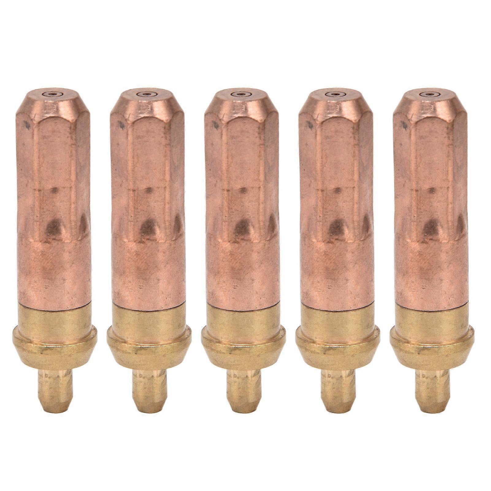 5Pcs Acetylene Cutting Tip Welding Torch Nozzle Accessory Tool Set Kit G01?300 1#