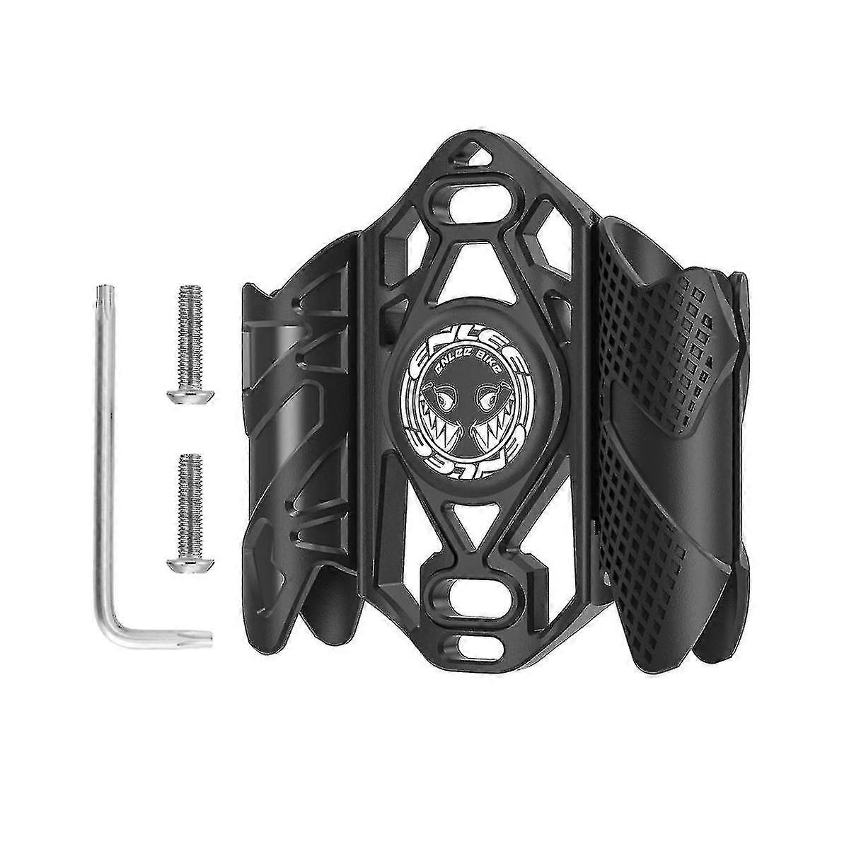 Multi-function Bicycle Tracker Mount Bracket Locator Protective Cover For Bike Water Bottle Case Holder Black