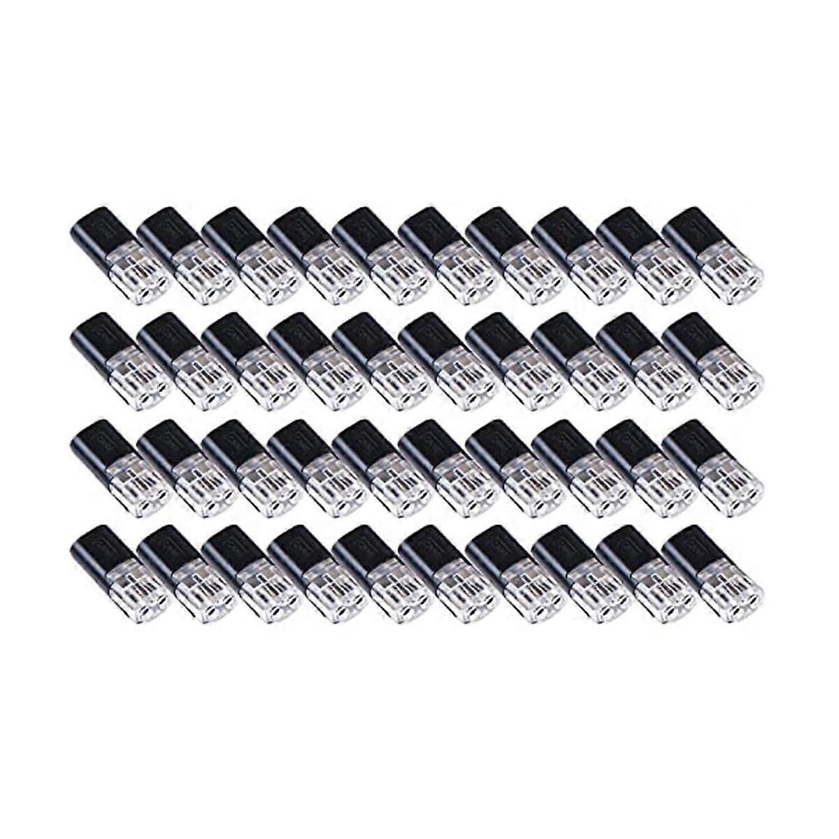 40PCS Double-Wire Push-In Connector with Locking Buckle,Low Voltage Wire Connectors,No Wire-Strippi