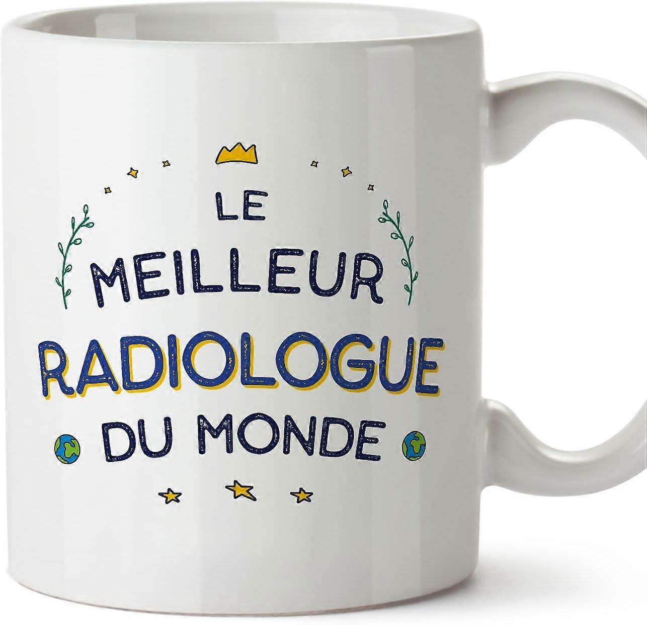 フランスの放射線科医の男マグカップ Meilleur du Monde 同僚への面白い贈り物 セラミック 11オンス マグカップ デザイン 282