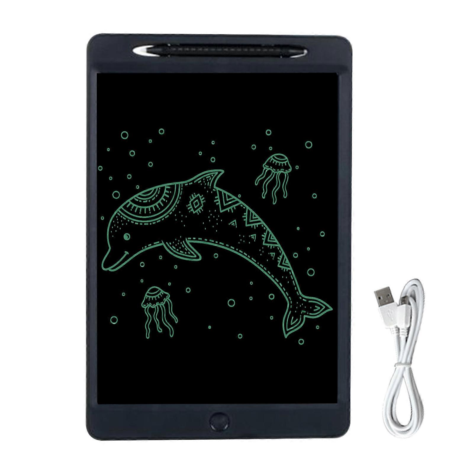 Rechargeable LCD Writing Tablet 11.5 Inch Handwriting Drawing Tablet Colorful Screen with Stylus Lock Button for Toddler Kids Educational Learning Toy